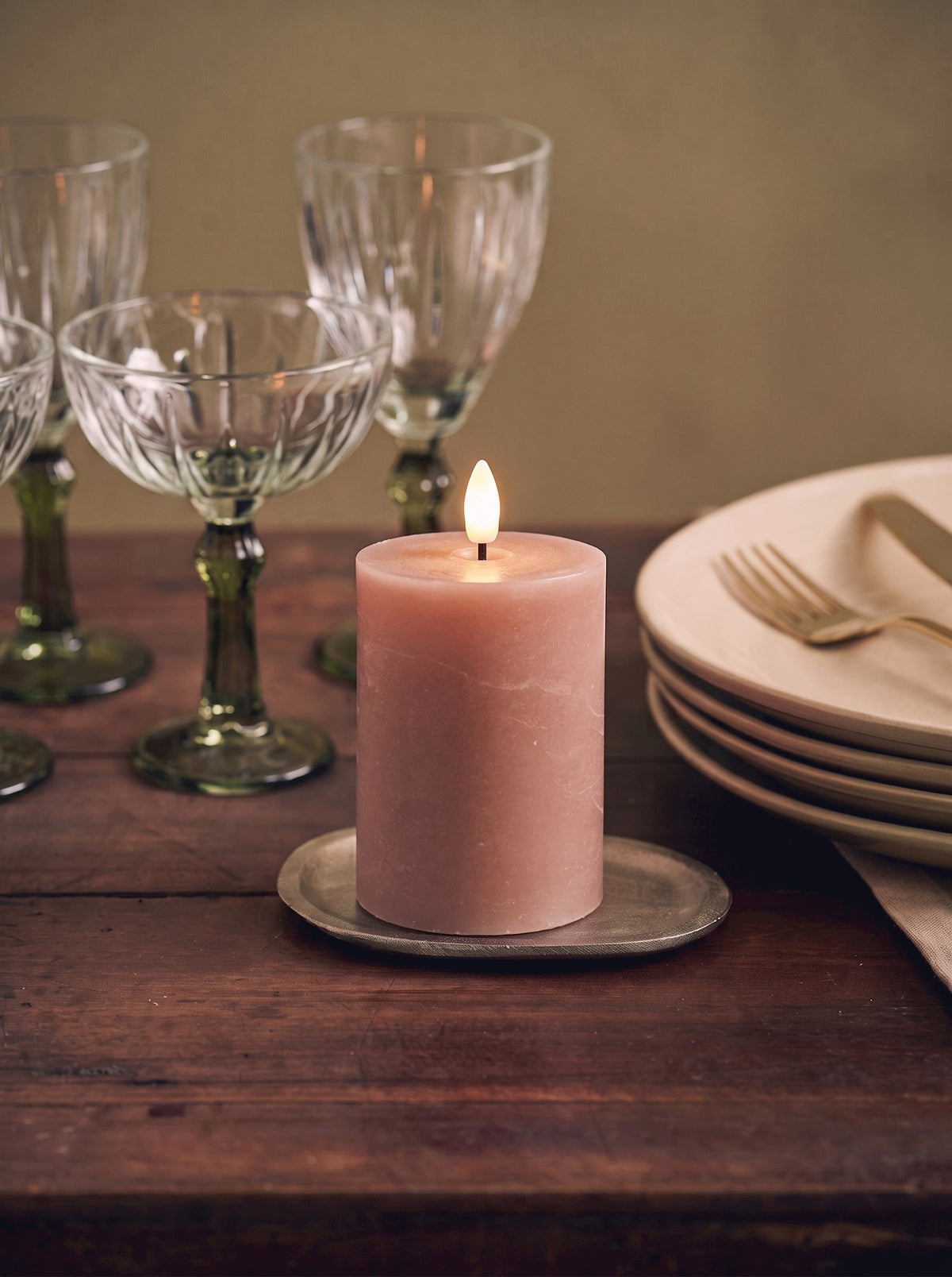 LED pillar candle
