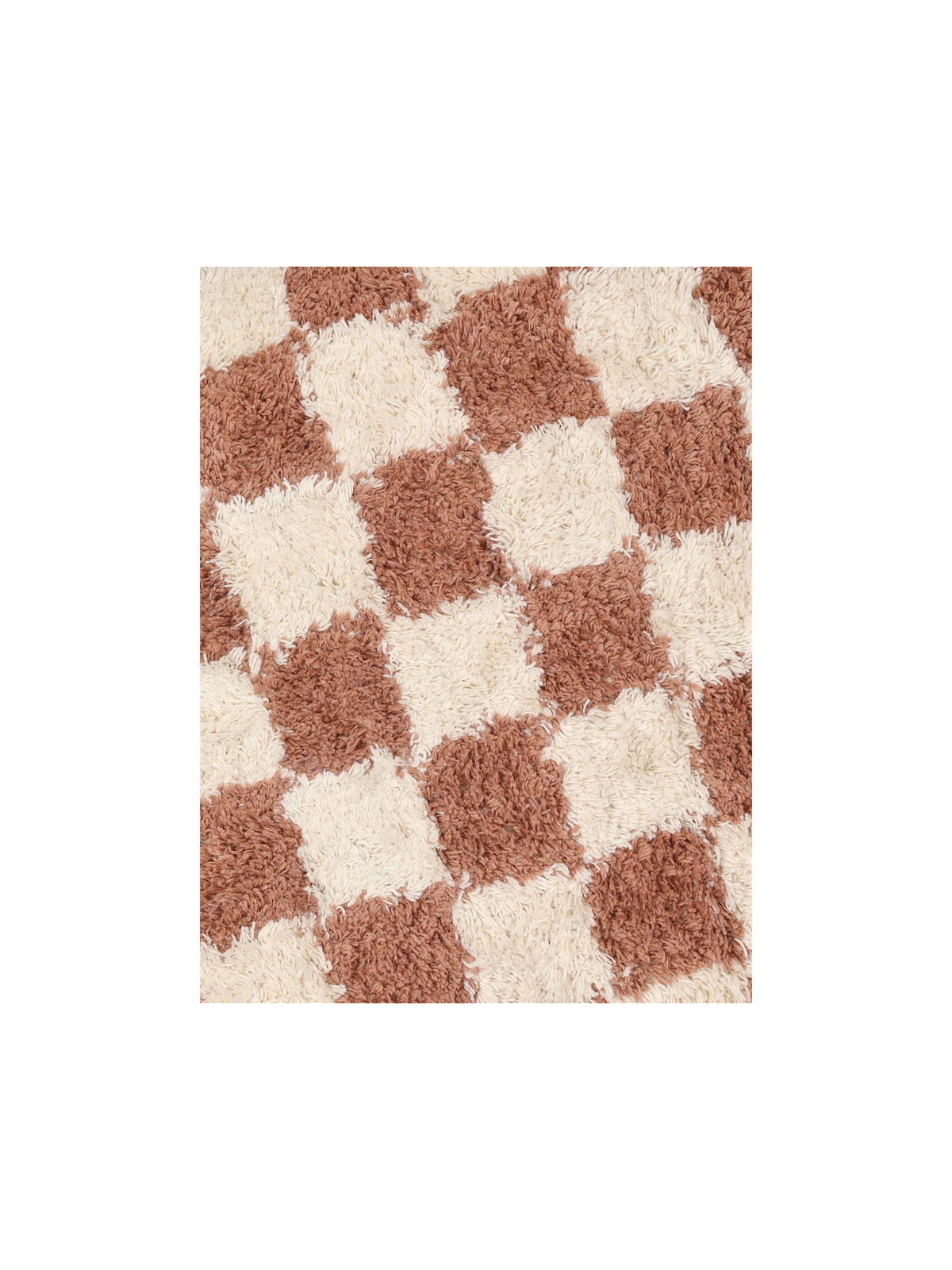 Checkered pouffe
