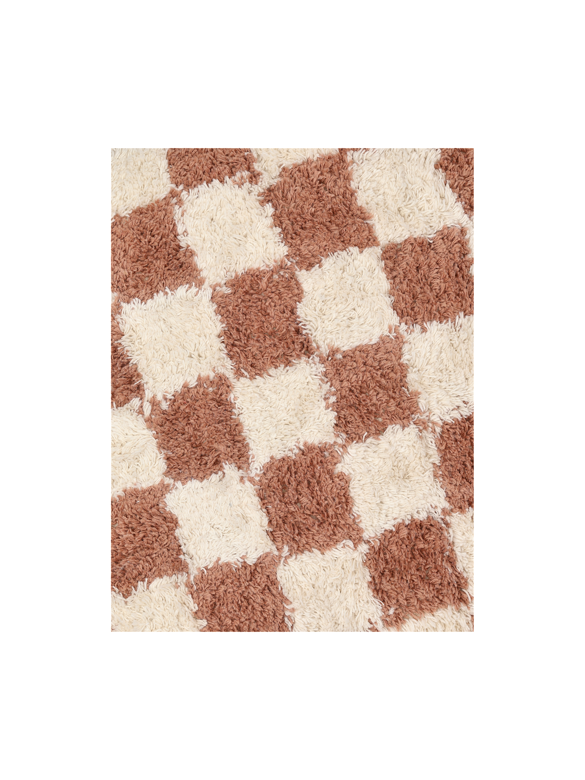 Checkered pouffe