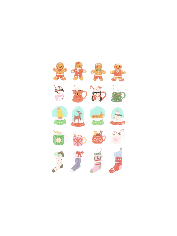 3D Christmas stickers