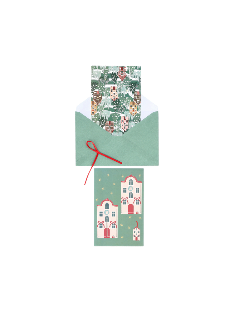 DIY card with ribbon and envelope