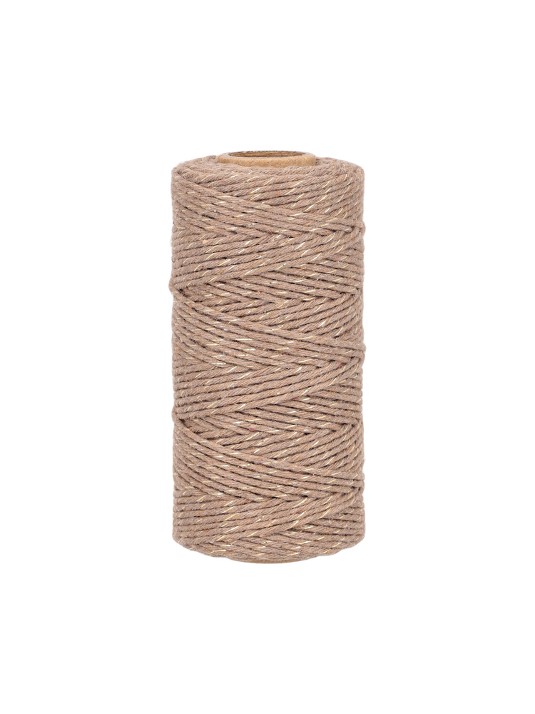 Metallic cotton string