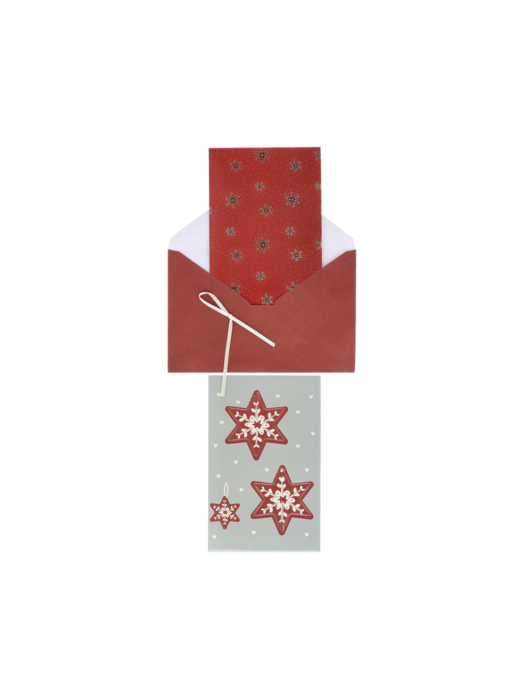 DIY card with ribbon and envelope
