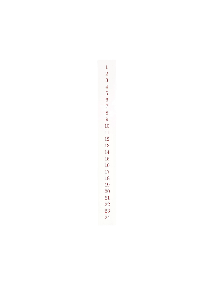Advent candle transfer stickers
