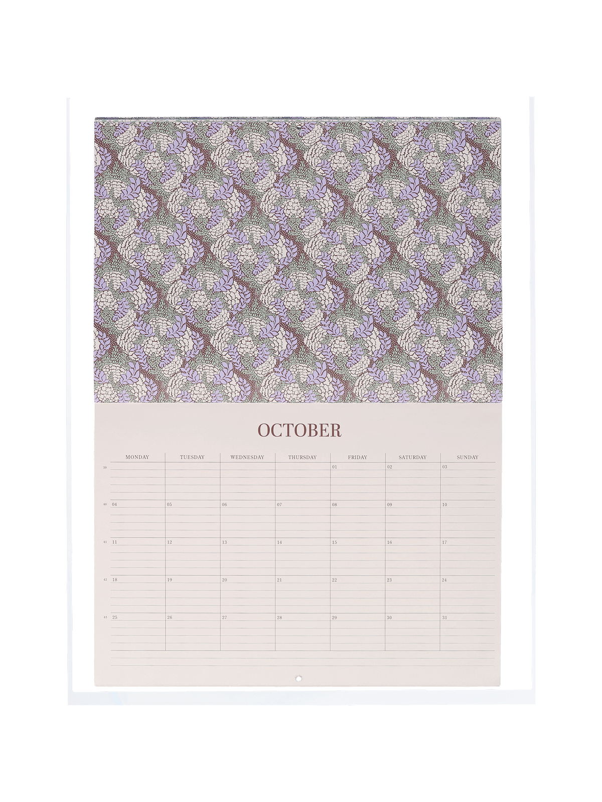 Wall calendar