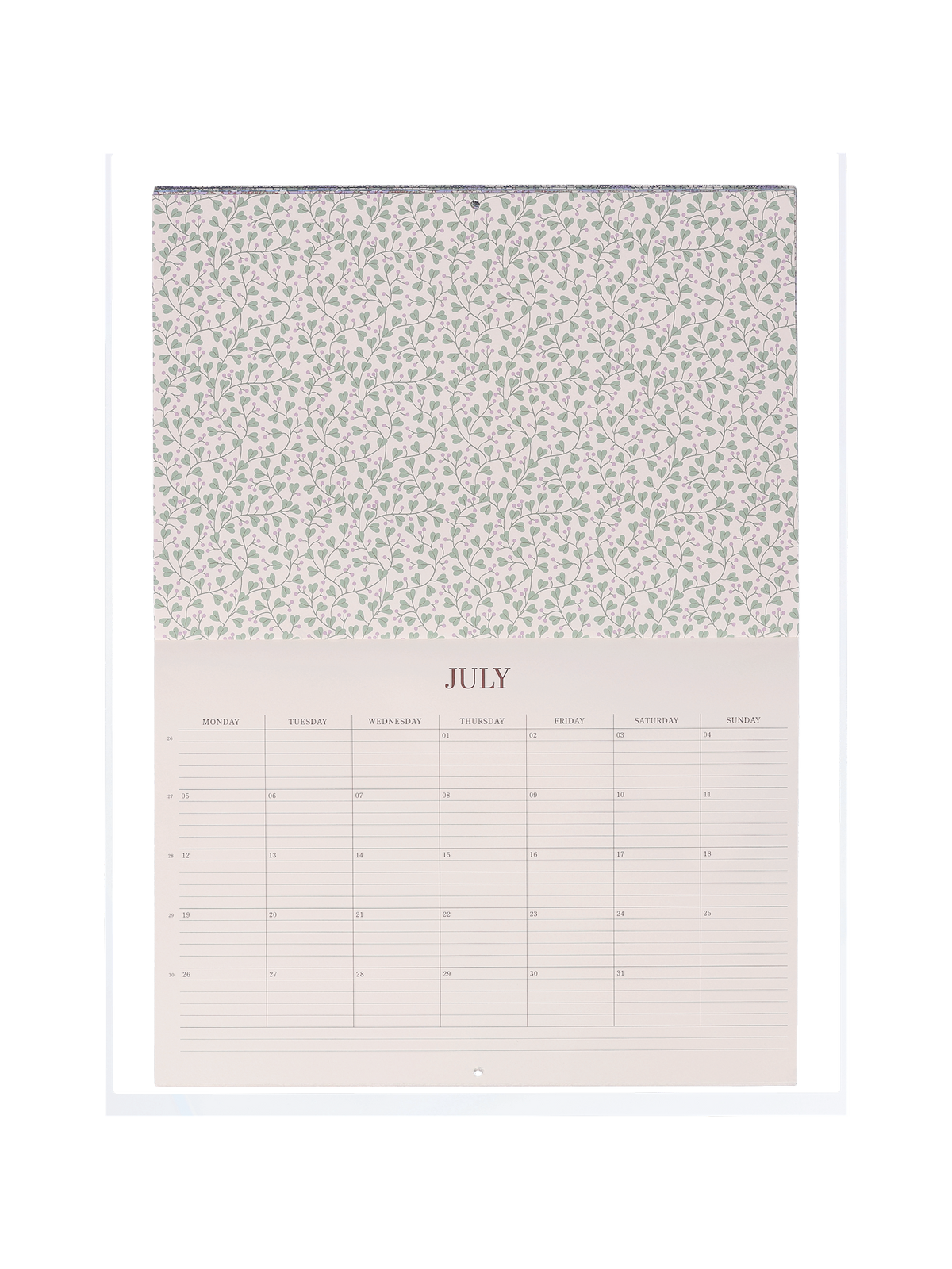 Wall calendar