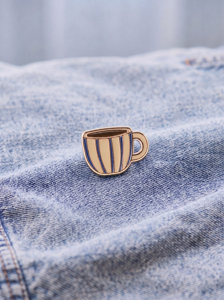 Teacup enamel pin