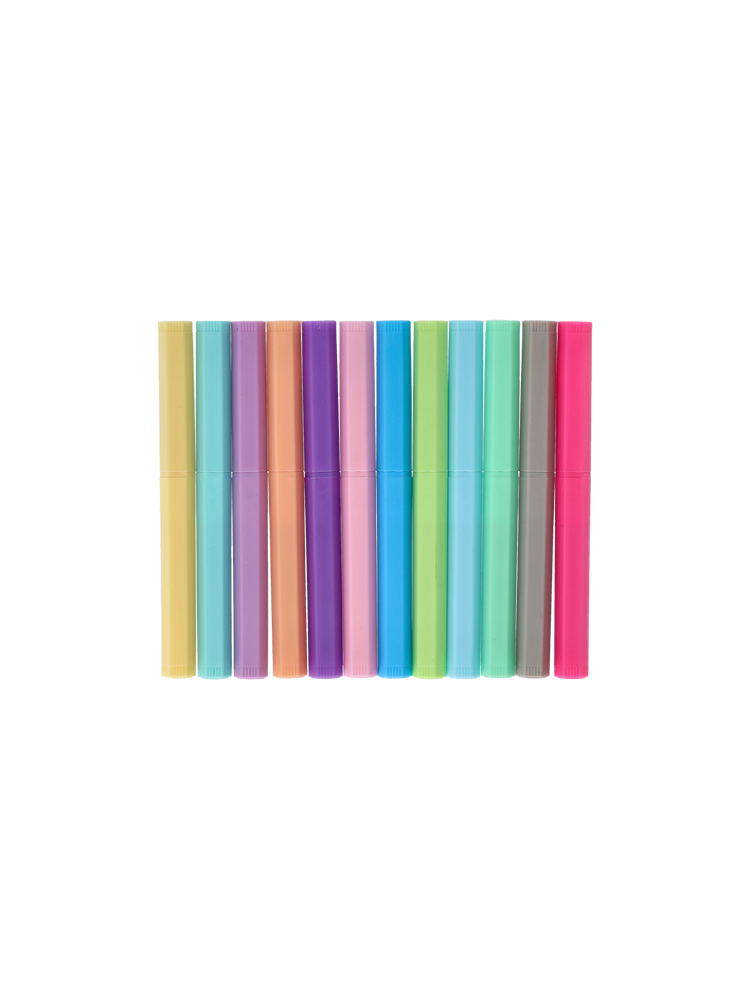 Brush felt tip pens