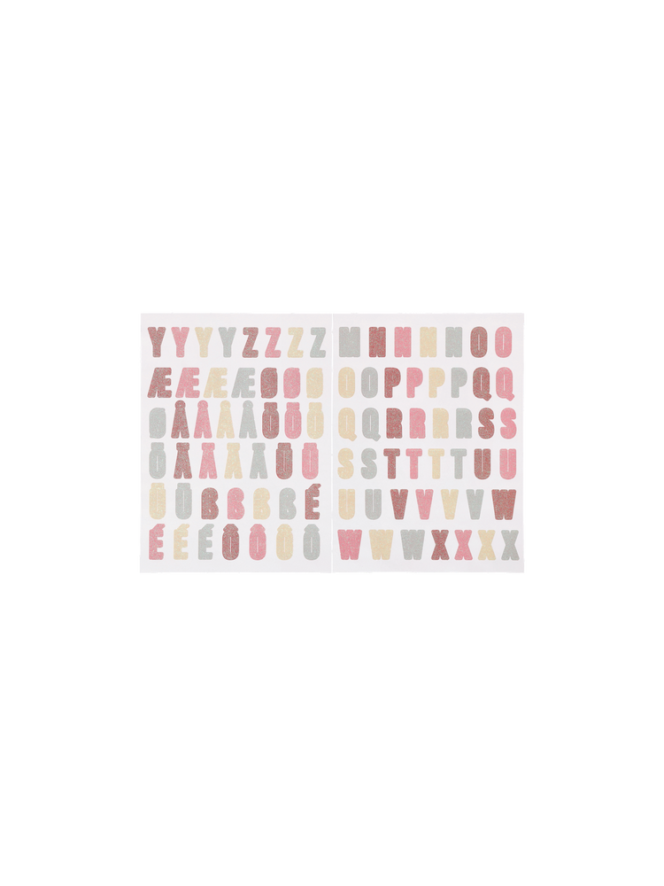 Stickers numbers and letters