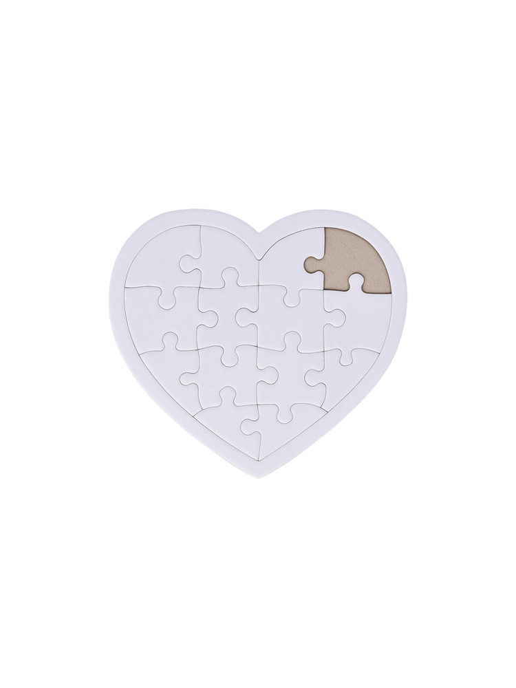 DIY heart puzzle