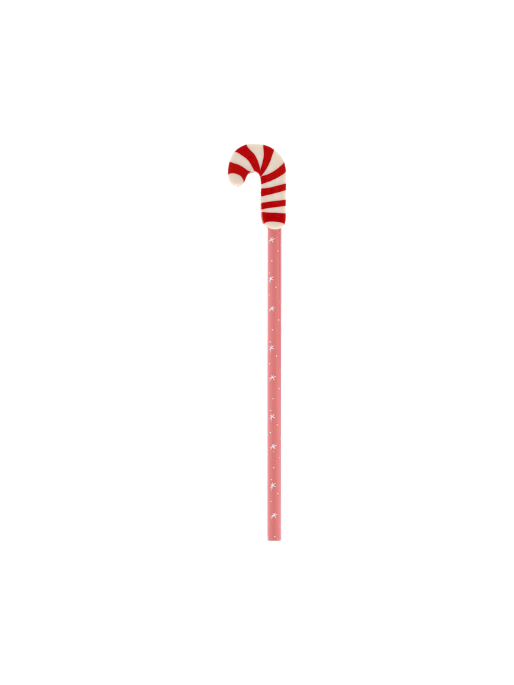 Pencil with candy cane