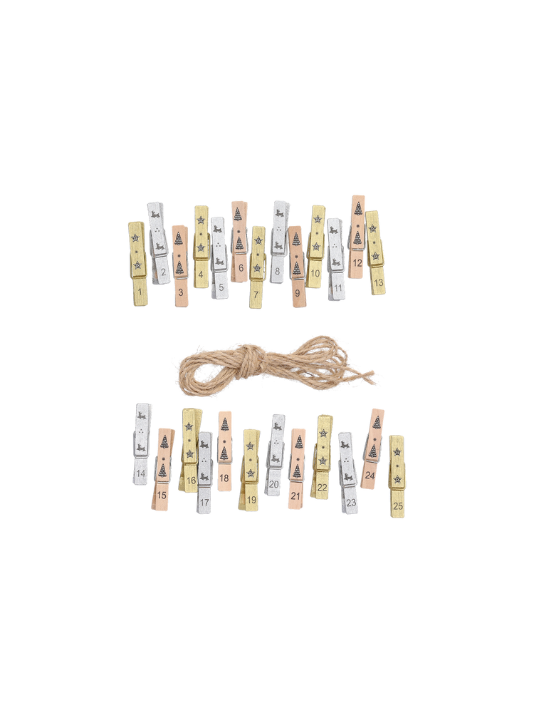 Pegs with string