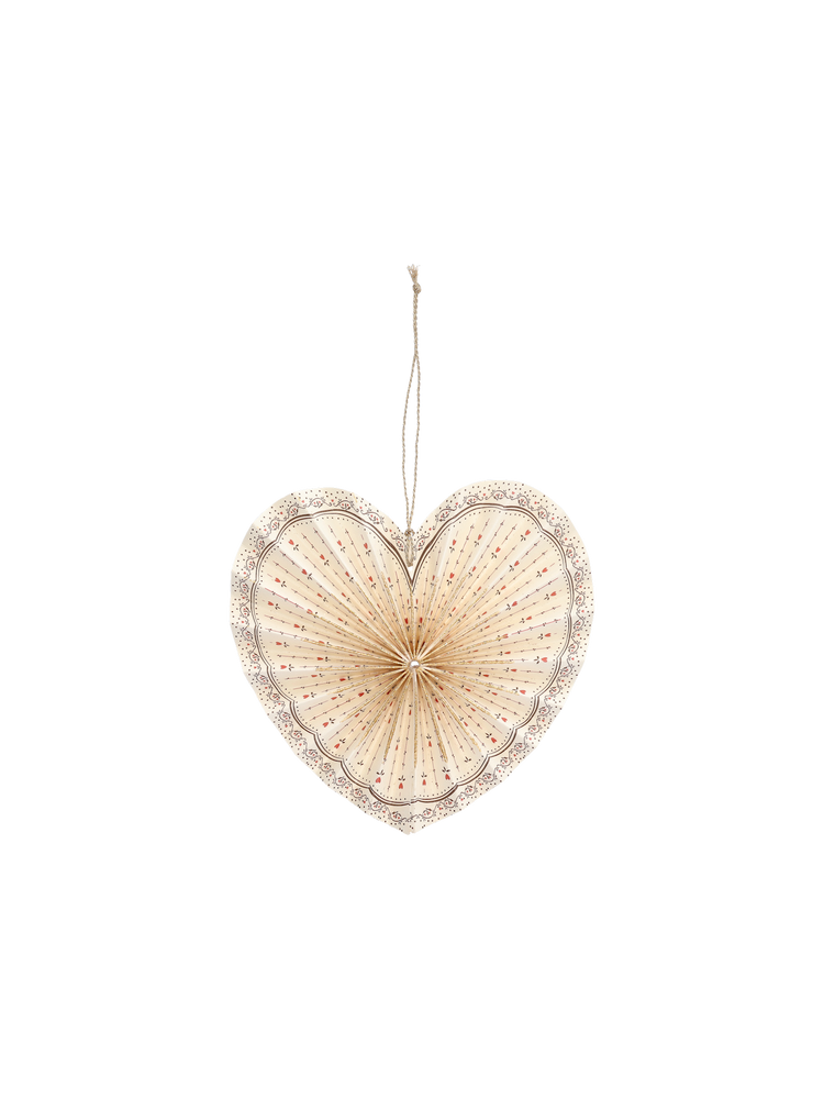Hanging rosette heart
