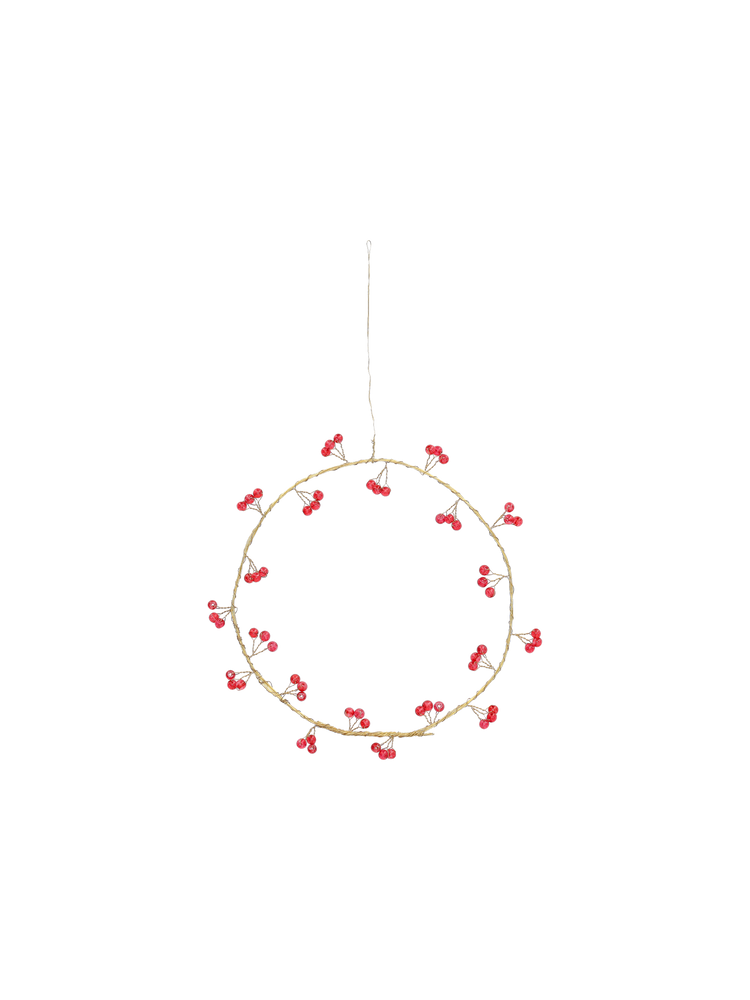 Wreath with beads