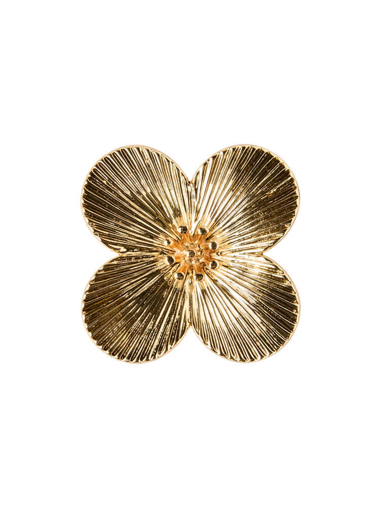 Button cover flower