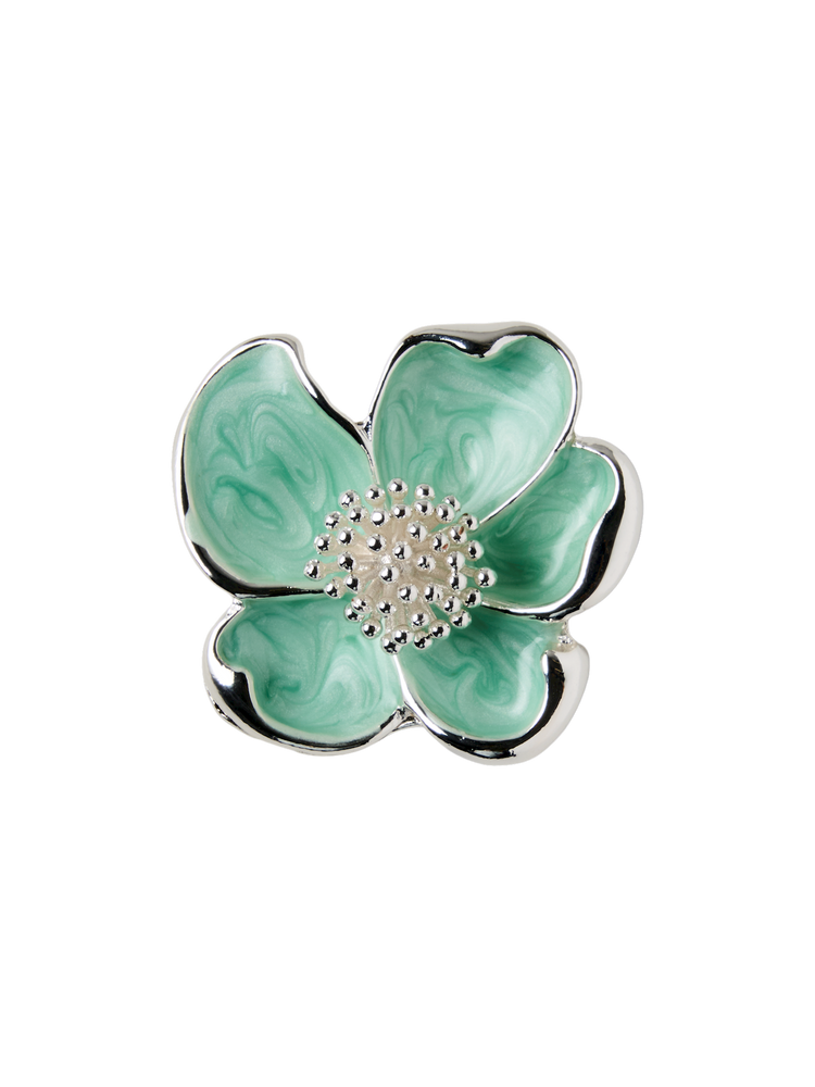 Button cover flower