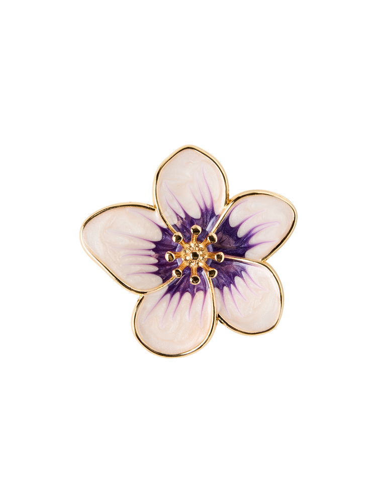 Button cover flower