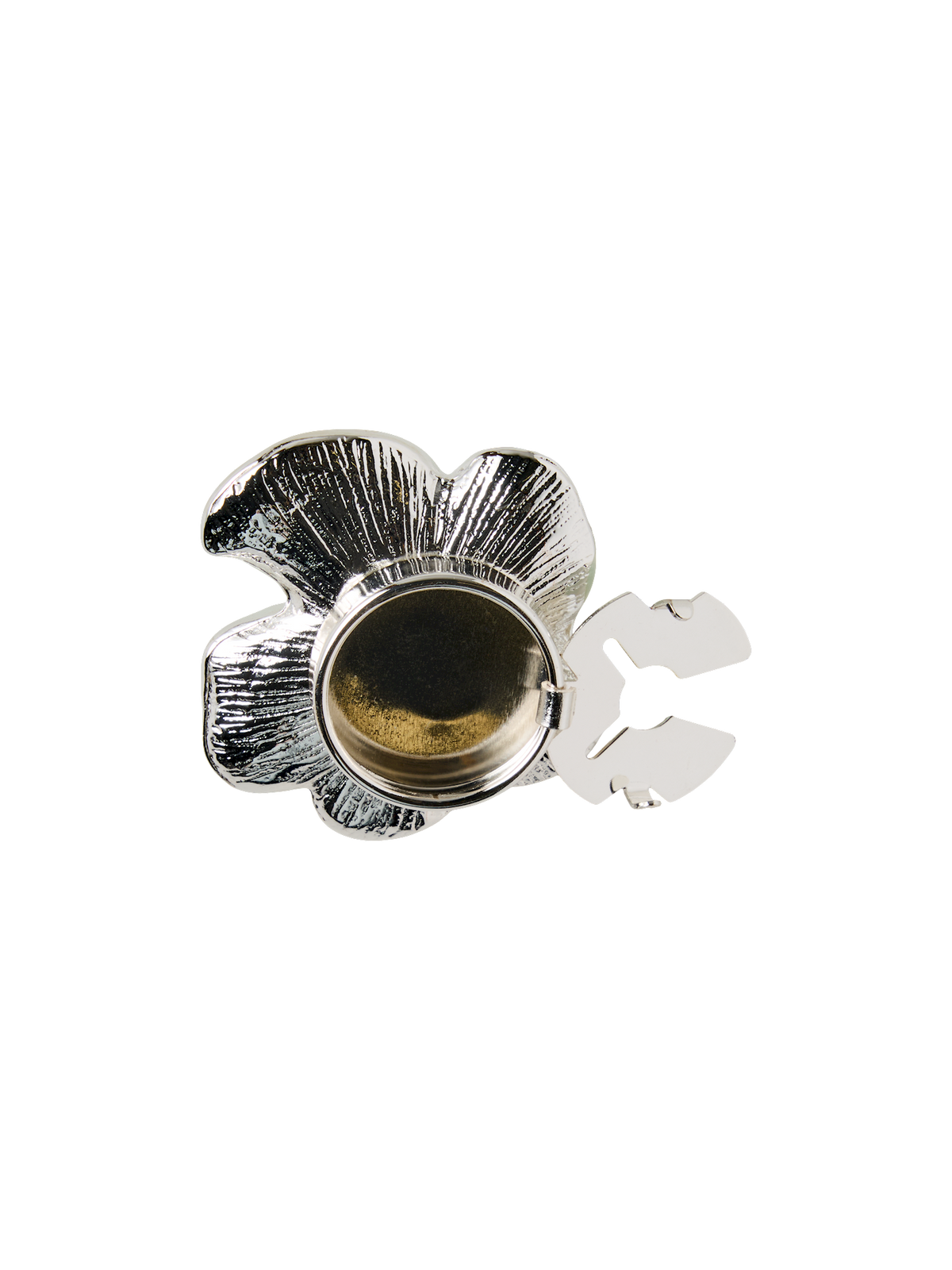 Button cover flower