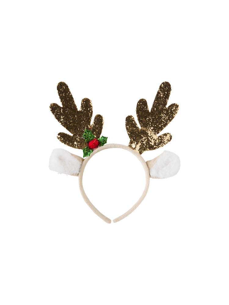 Christmas hairband with glitter antlers