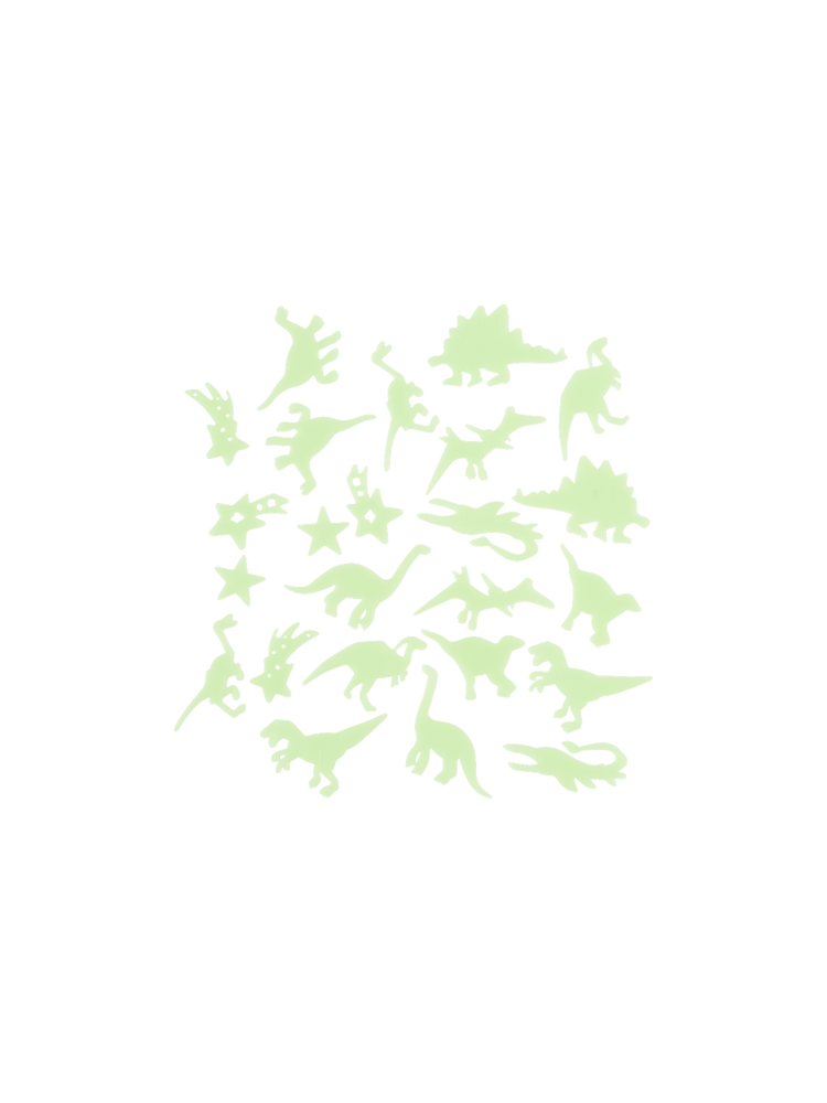 Glow-in-the-dark dinosaur set 4.5 x 4.5
