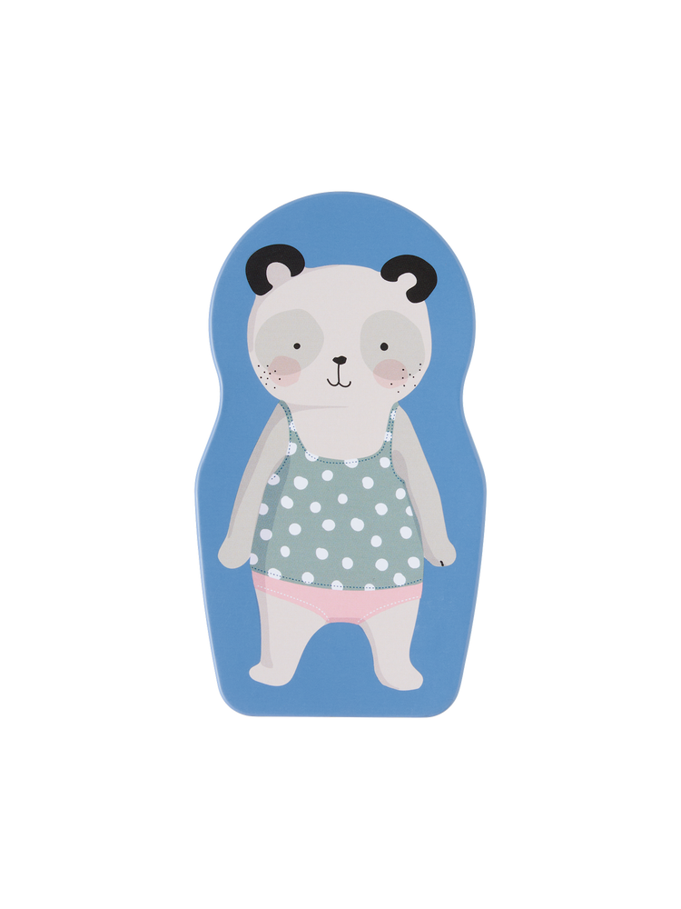 Magnetic dress-up doll