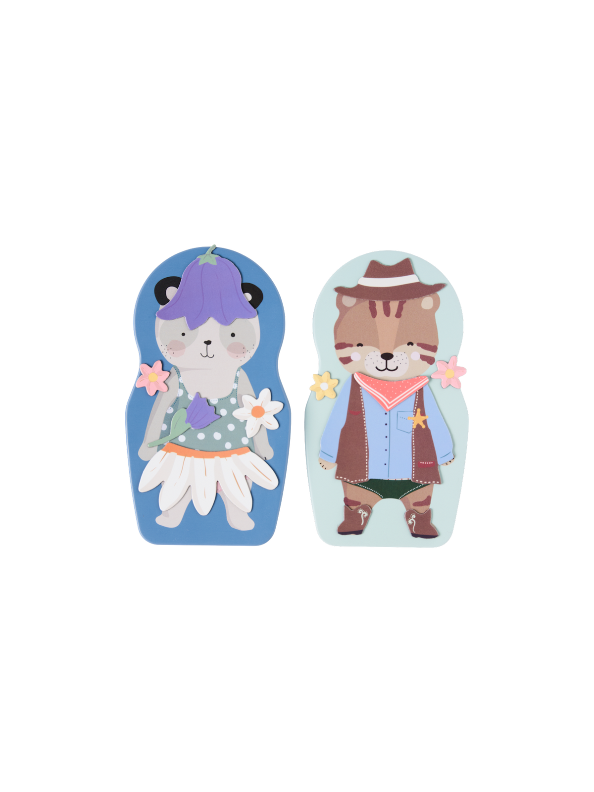 Magnetic dress-up doll