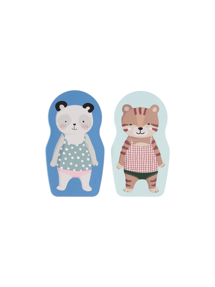 Magnetic dress-up doll