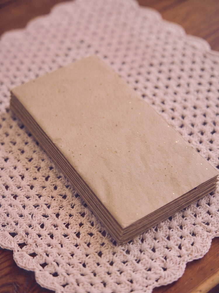Tissue paper with glitter