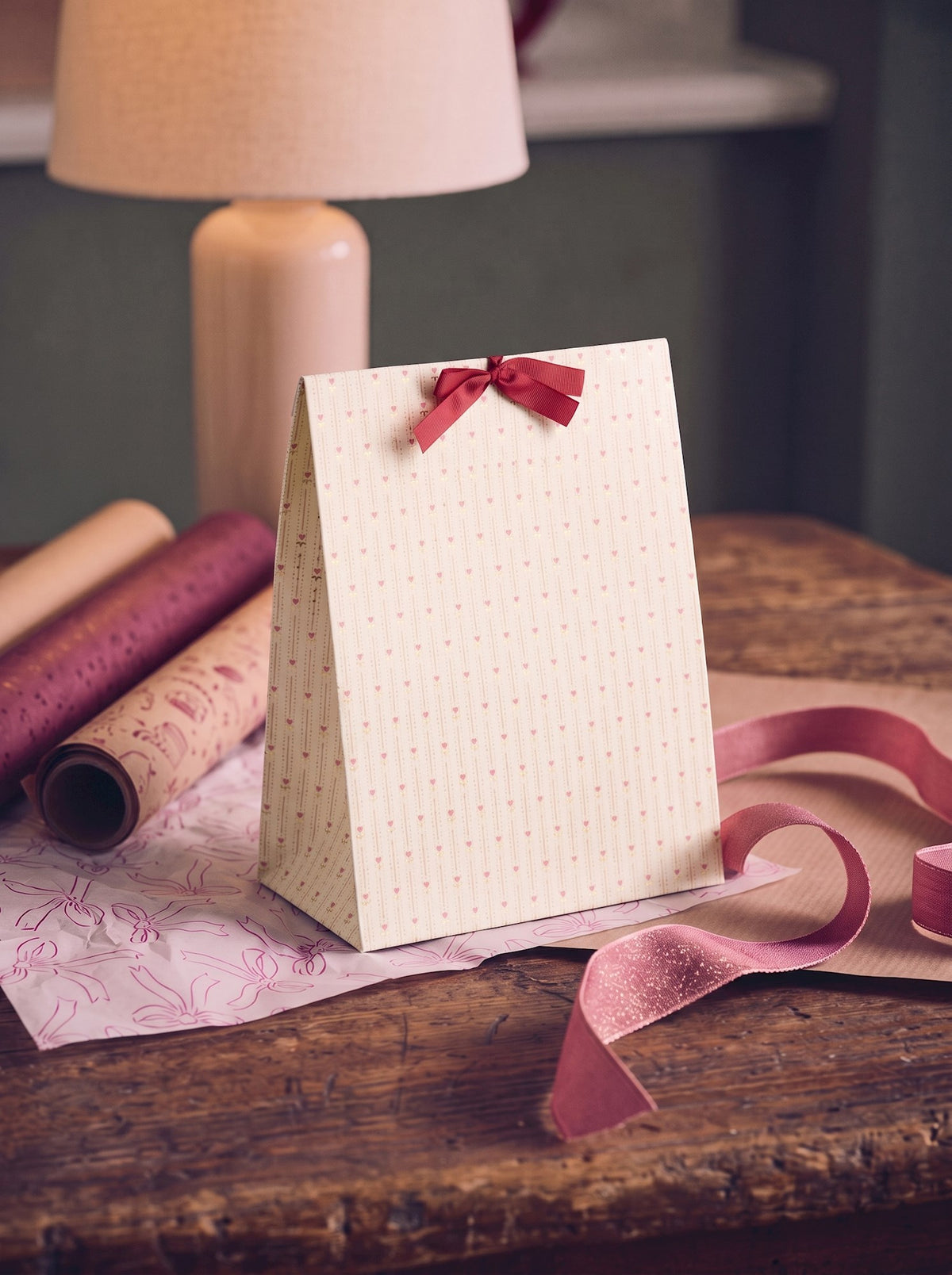 Gift bag with ribbon