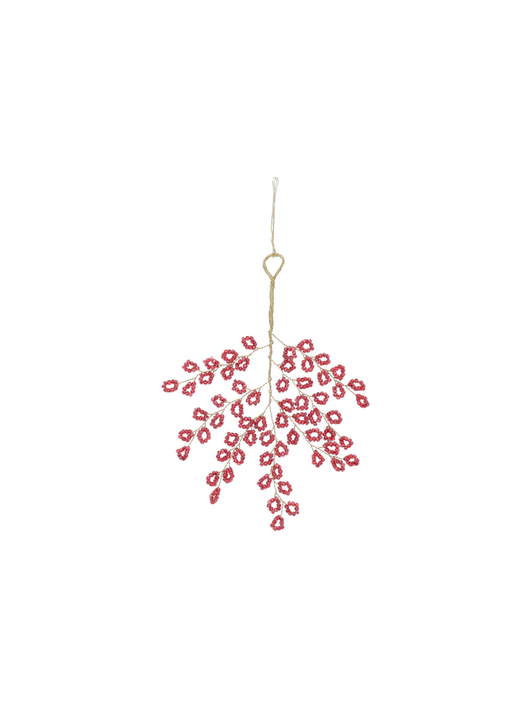 Hanging berries with beads