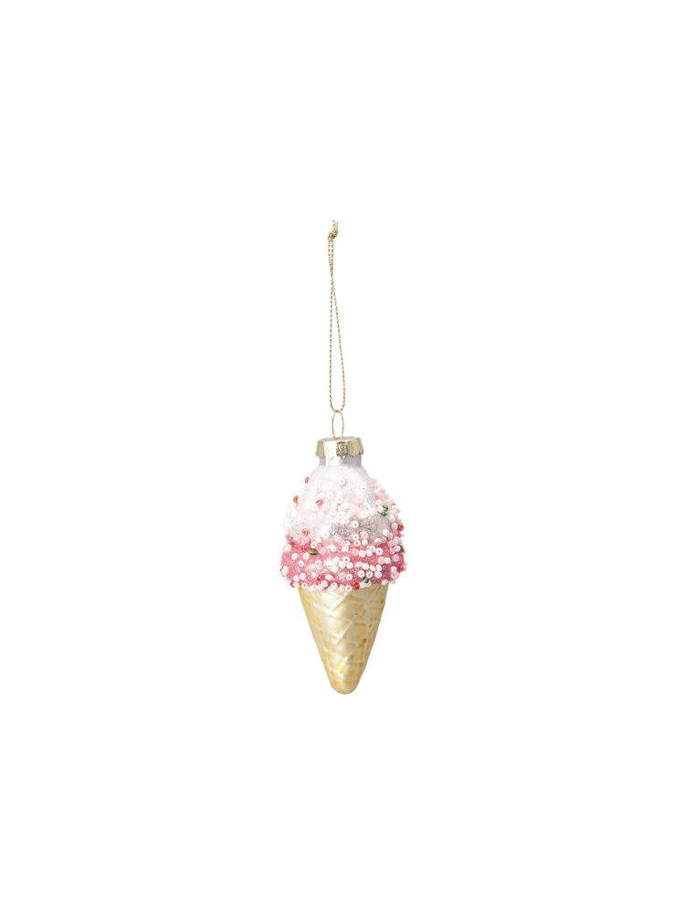 Christmas ornament ice cream