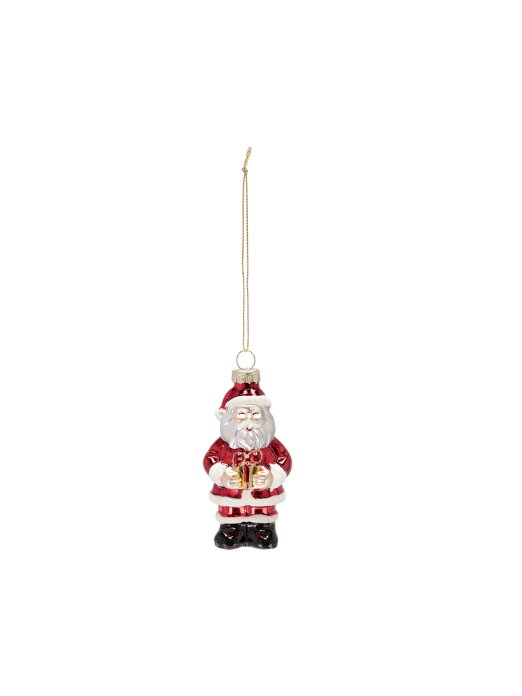 Christmas ornament Santa with gift