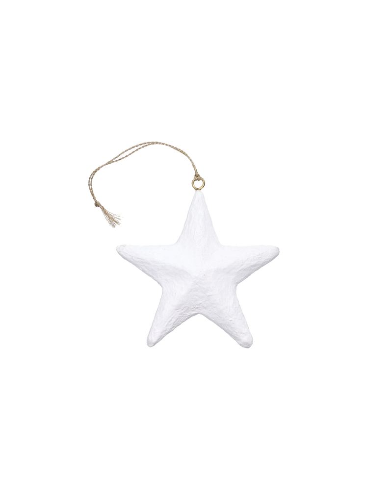 Papier mâché star ornament