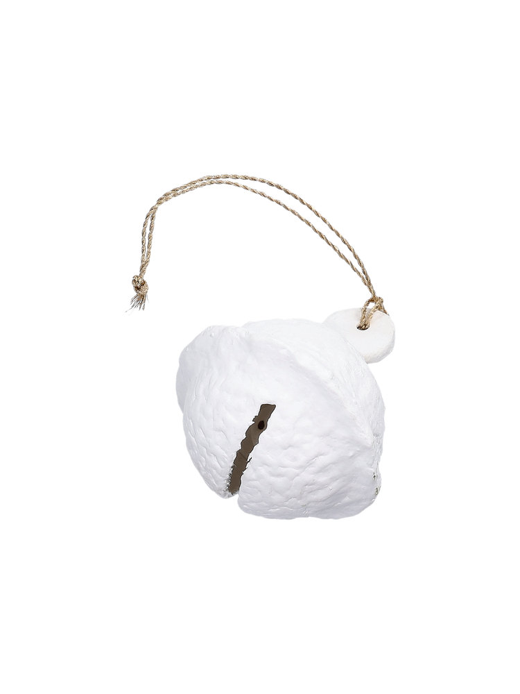 Papier mâché bell ornament