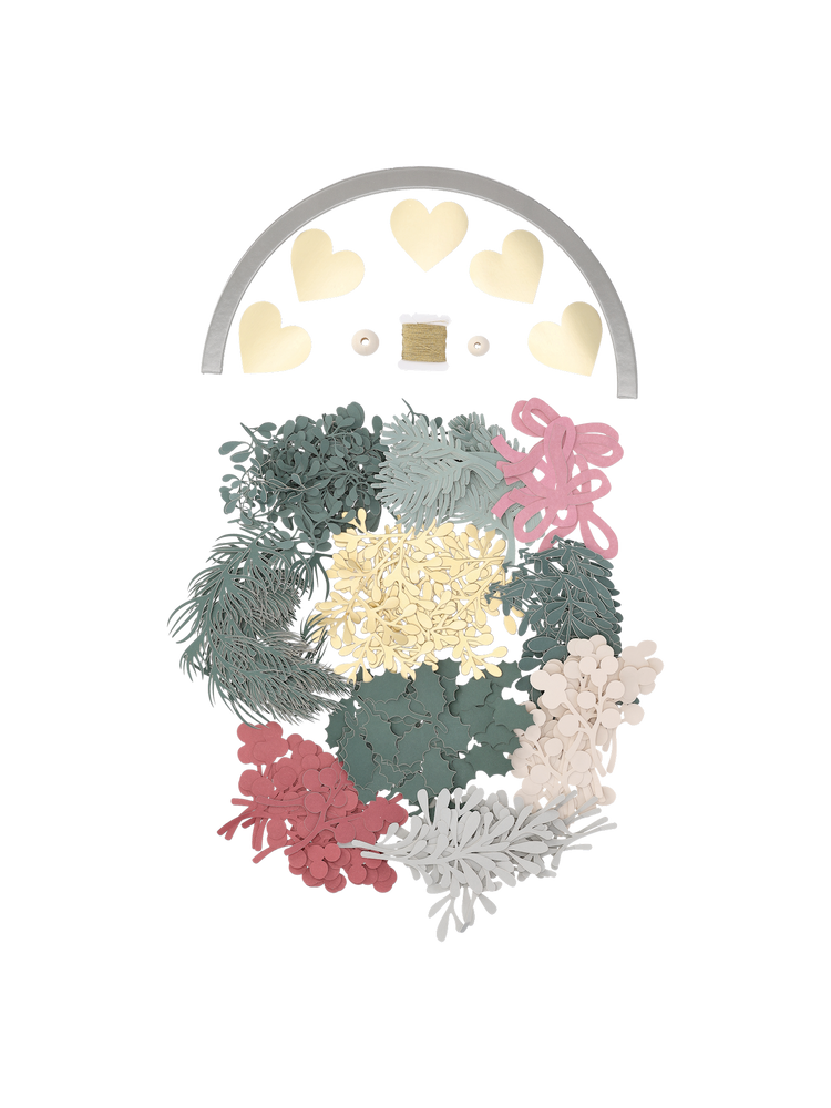 DIY paper wreath kit