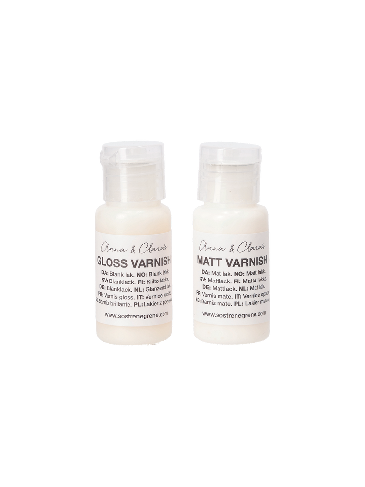 Clear varnish set