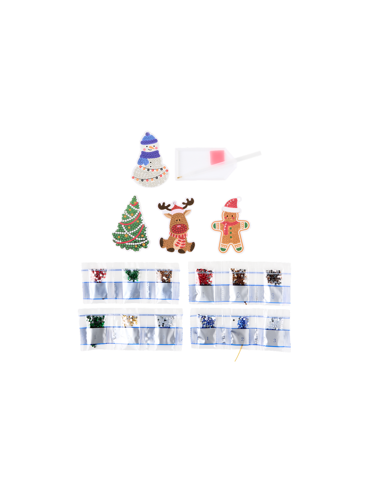DIY kit diamond painting Christmas ornaments