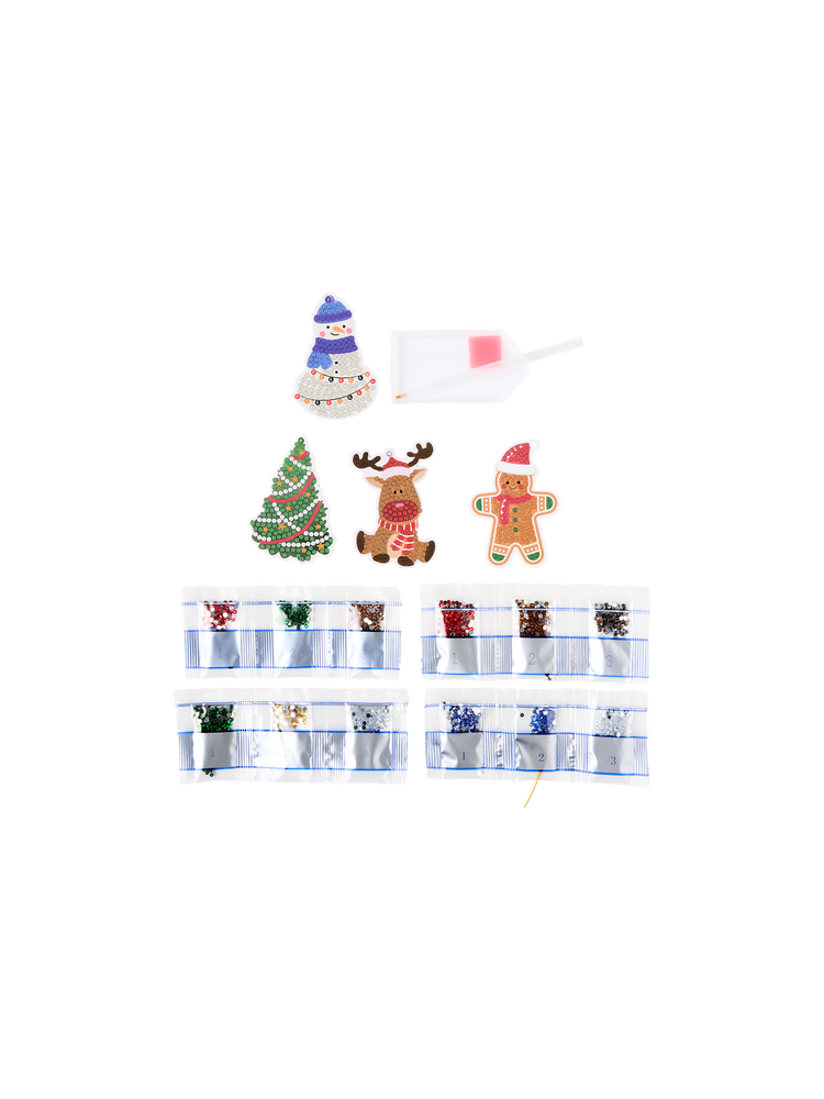 DIY kit diamond painting Christmas ornaments