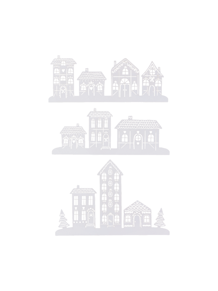 Paper house garland