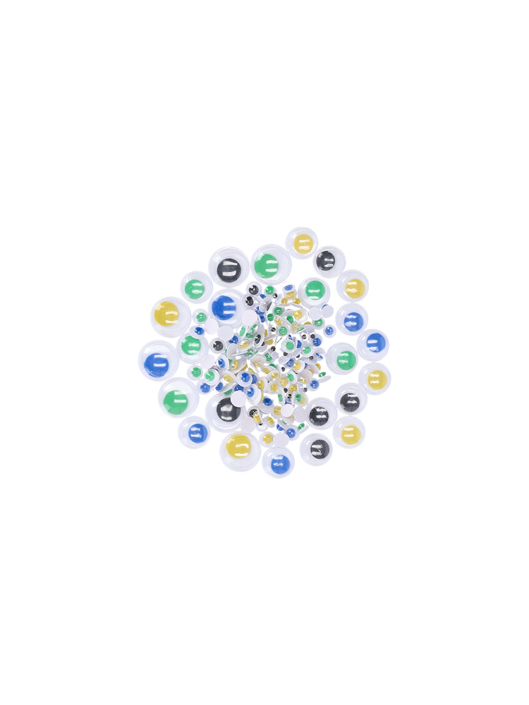 Googly eyes coloured