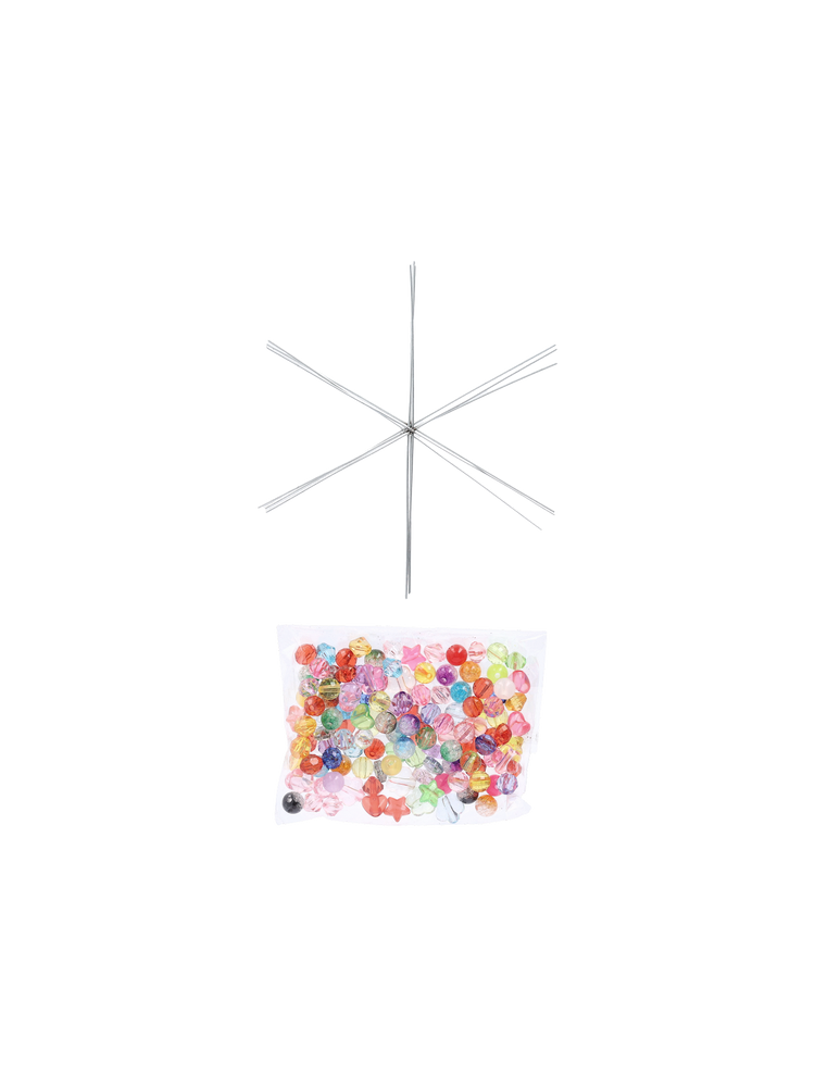 DIY beaded snowflakes