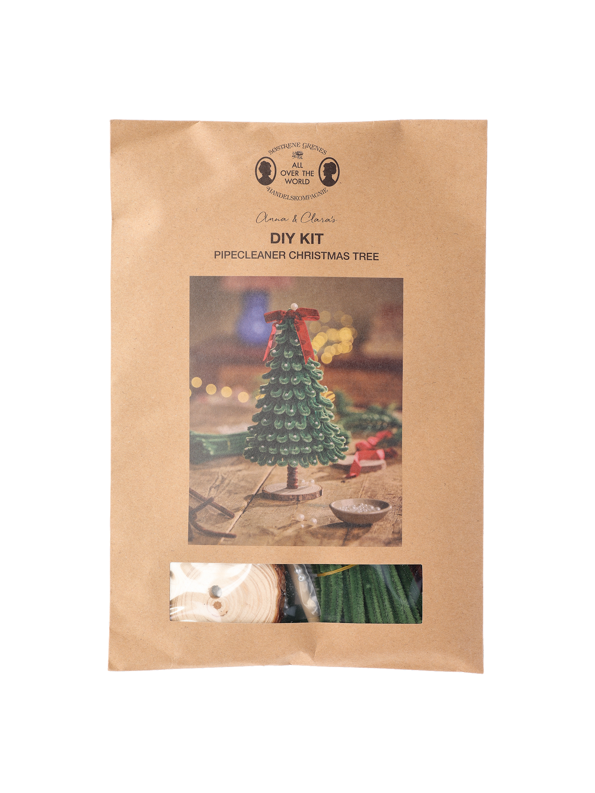 DIY pipe cleaner tree kit
