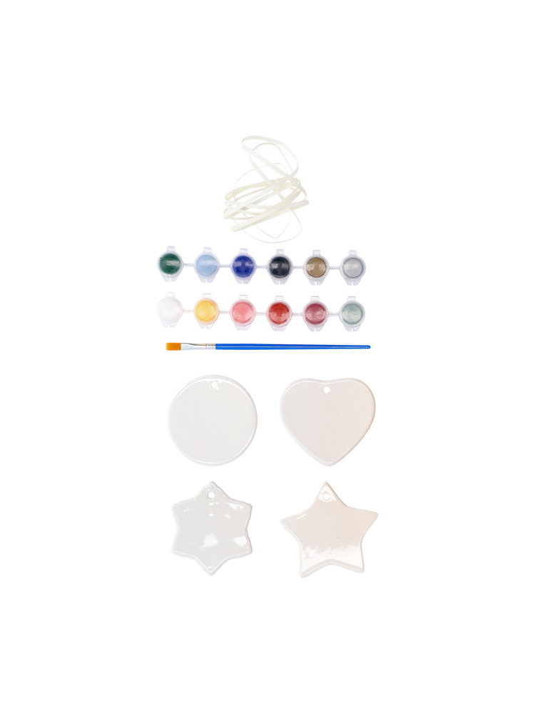 DIY porcelain ornament set