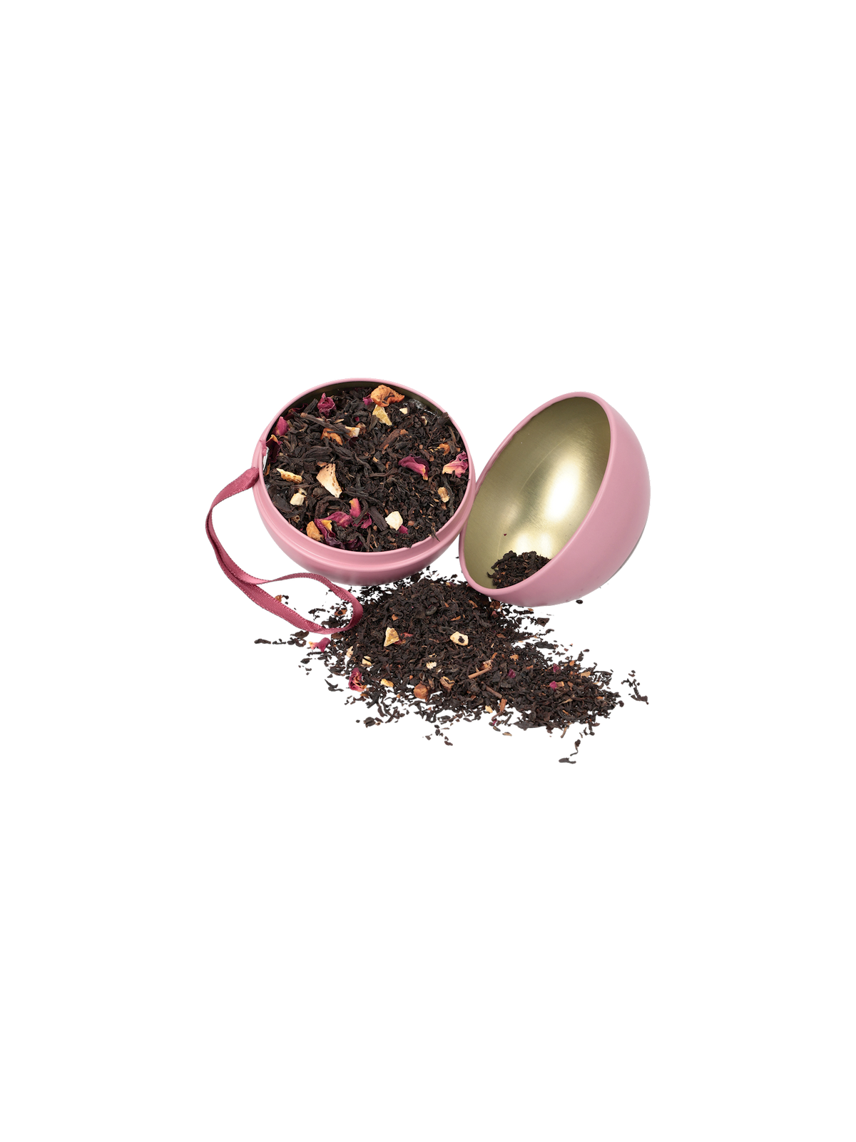 Christmas bauble with black tea