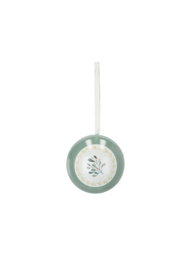 Christmas bauble with white tea