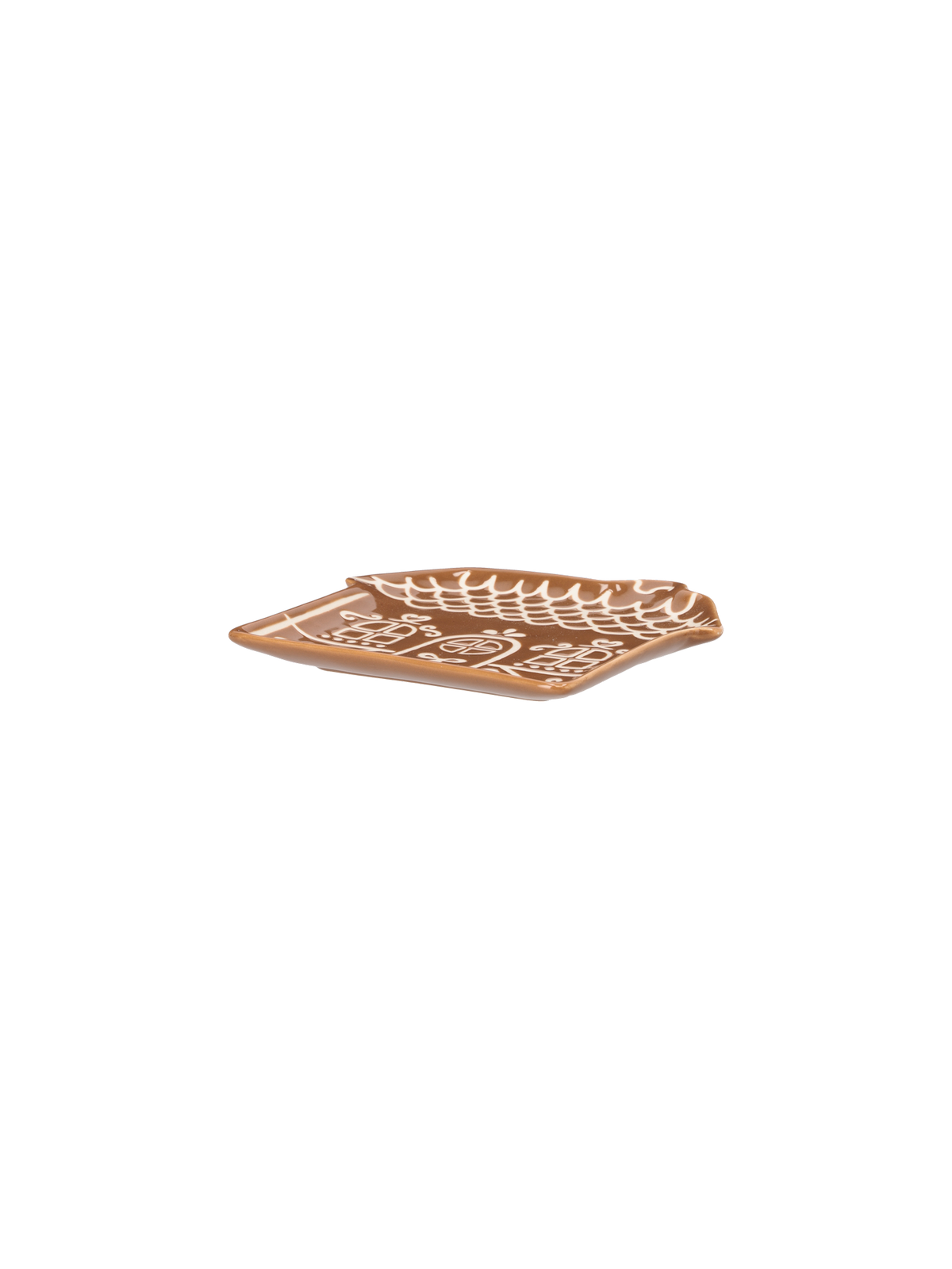 Gingerbread house plate