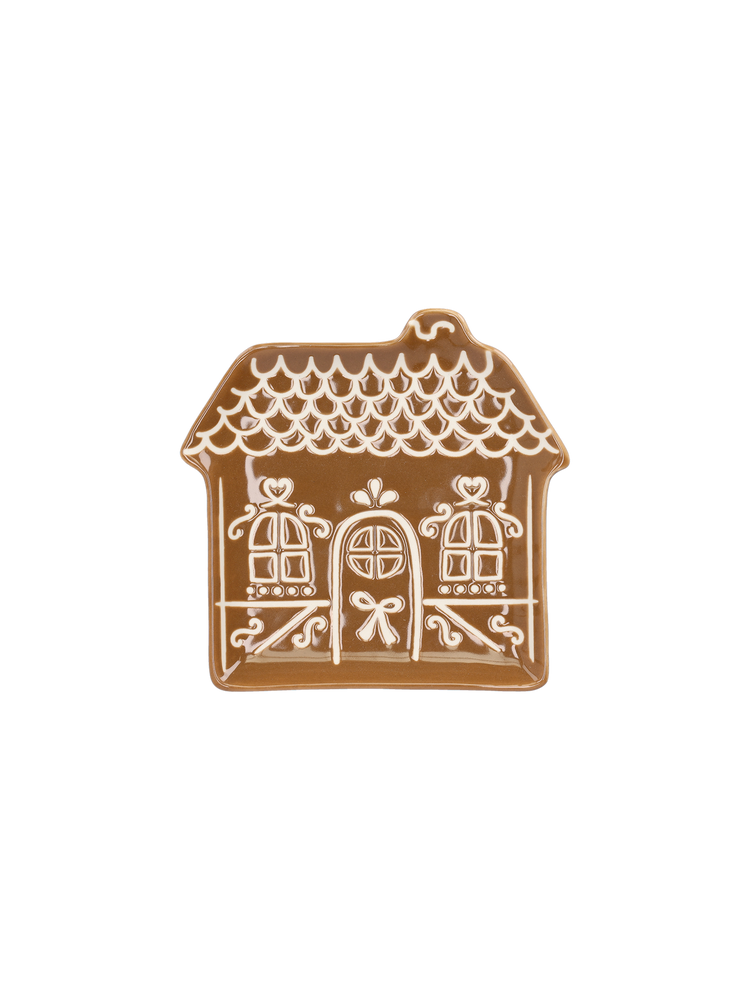 Gingerbread house plate