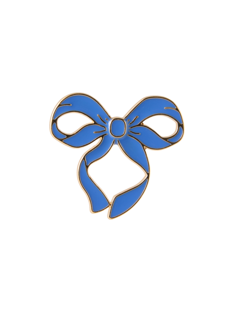 Bow enamel pin