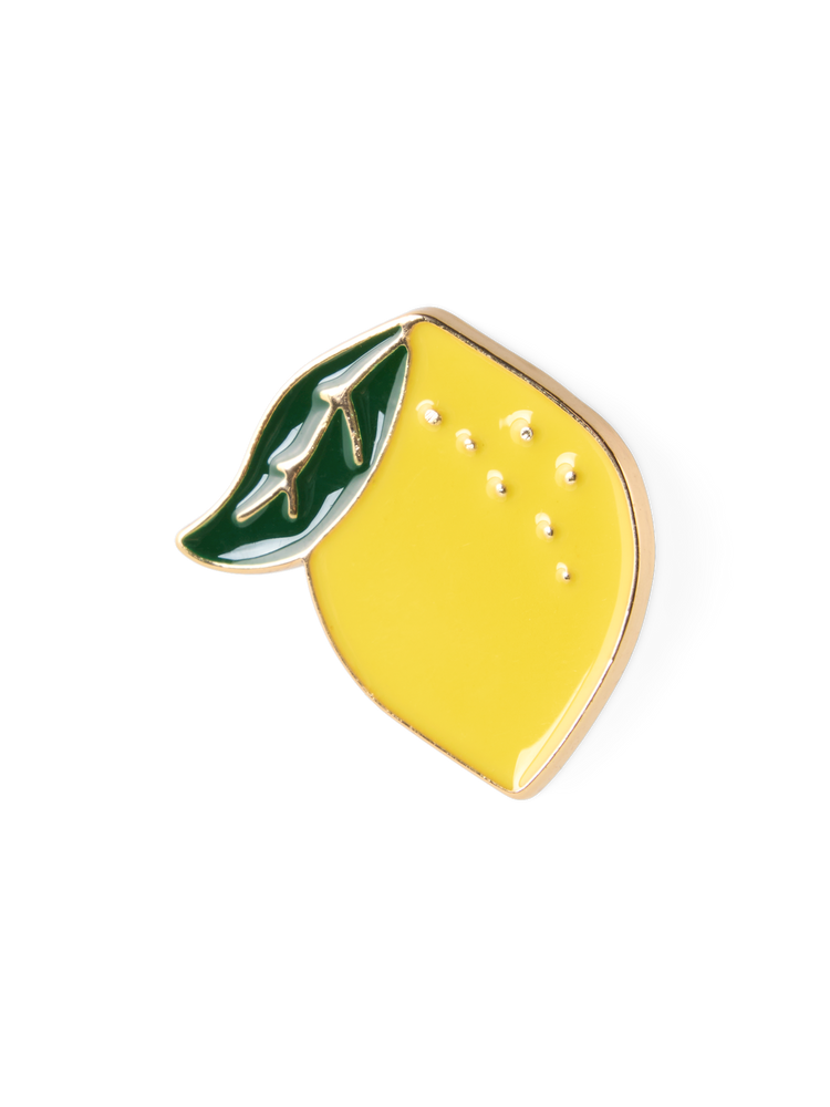Lemon enamel pin
