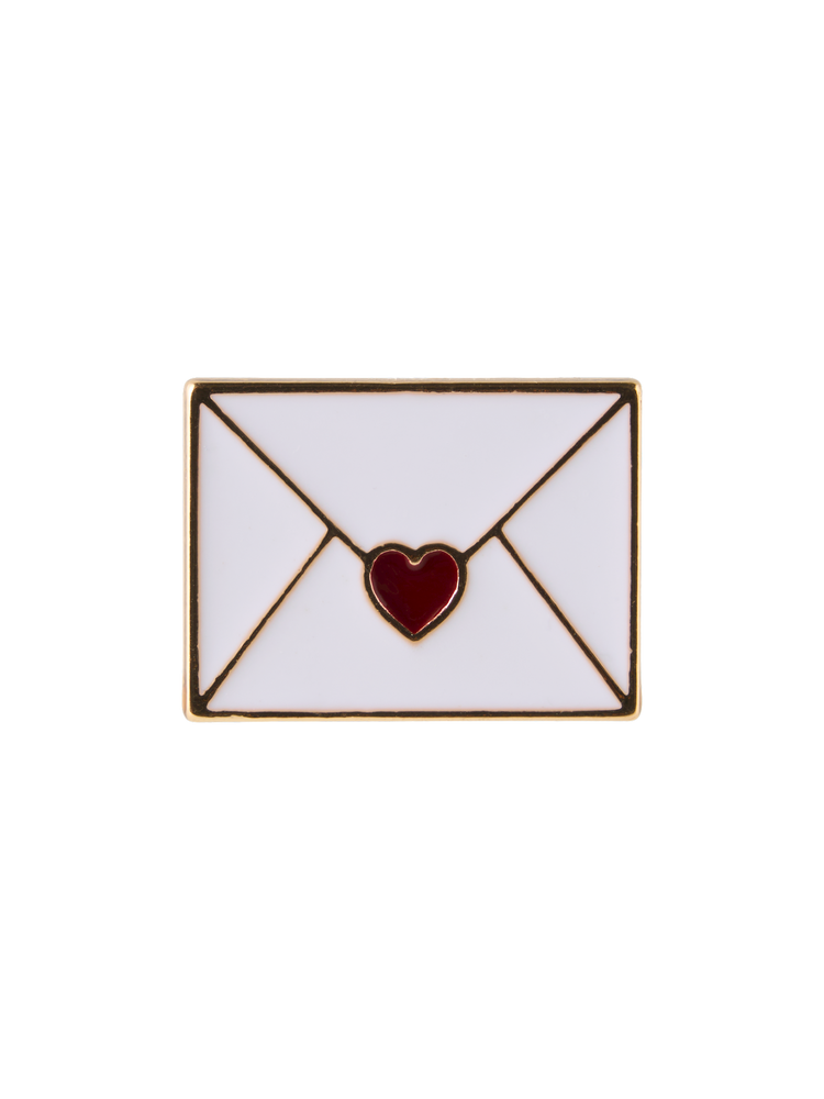 Letter enamel pin